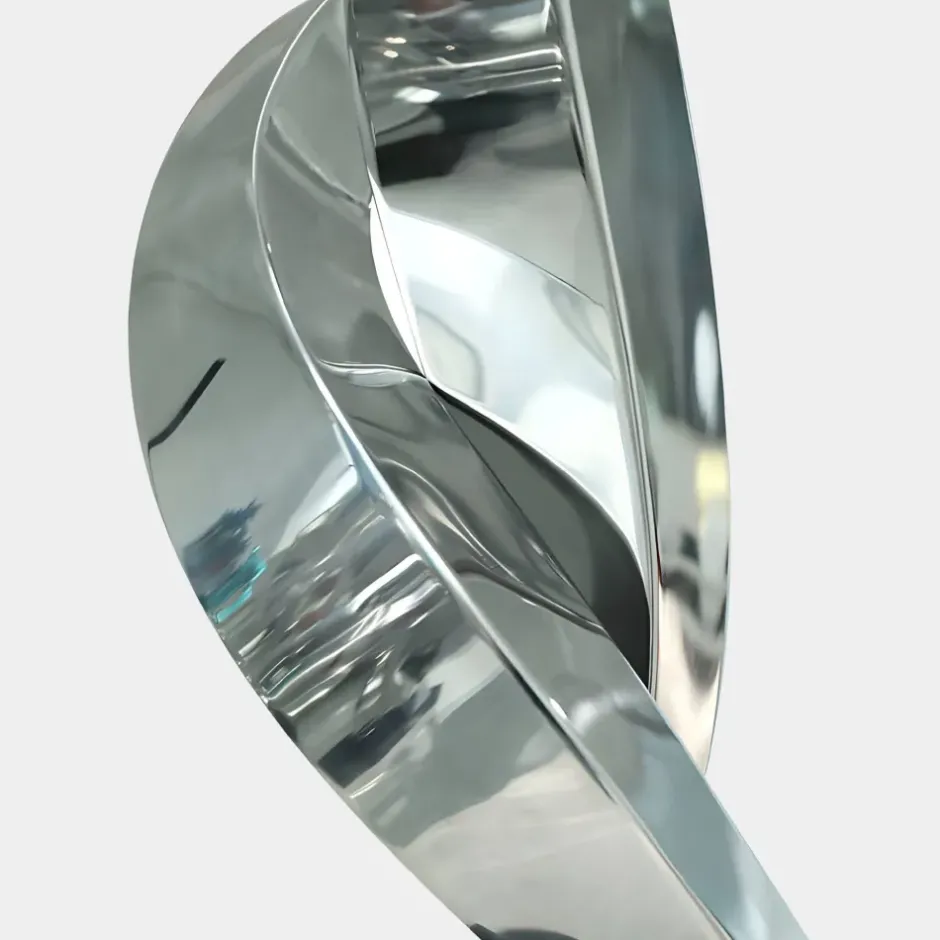 Statues & Sculptures Table Top|Floor Standing^Nexus Ignite 93cm Silver Metal Indoor Sculpture v1