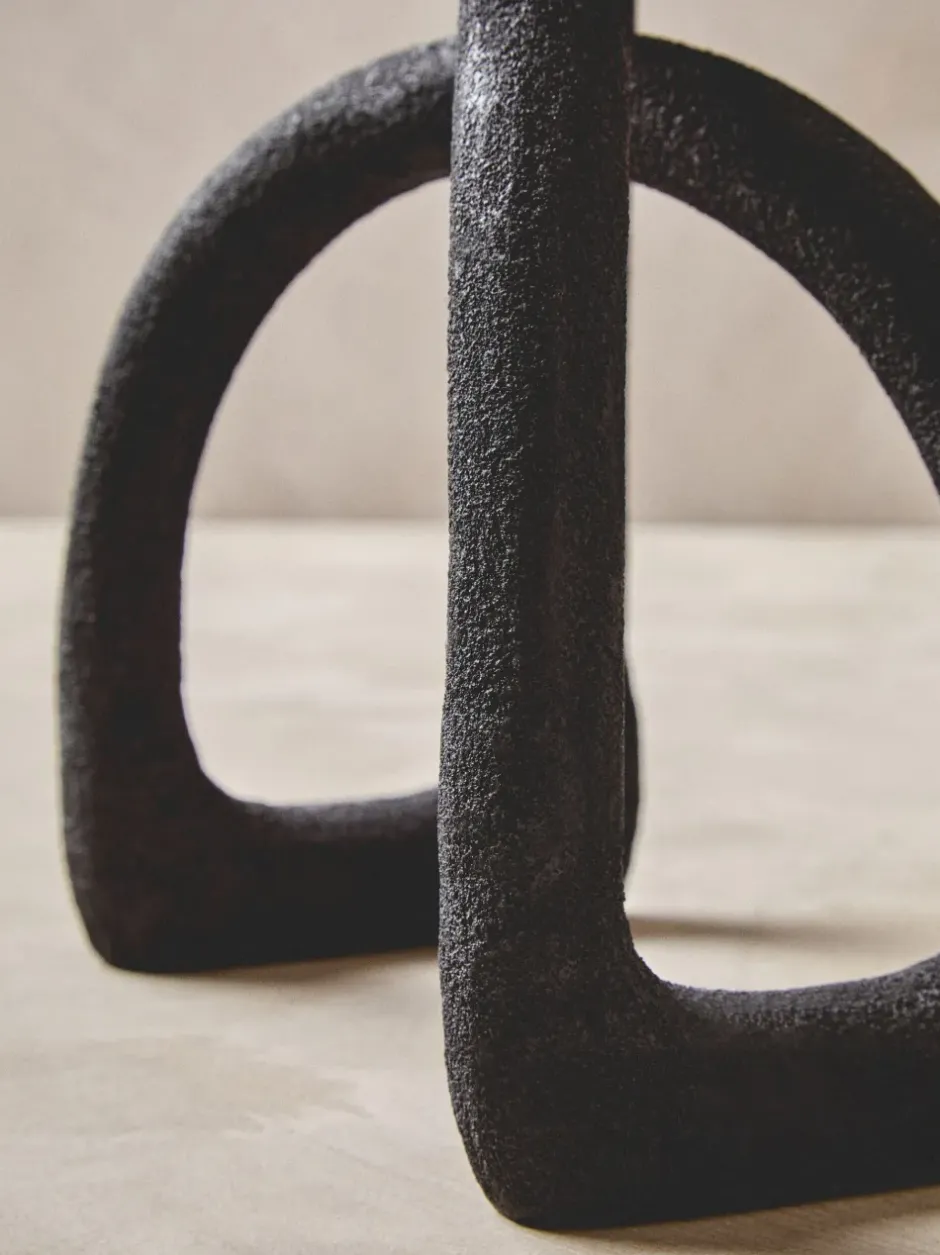 Statues & Sculptures Table Top|Abstract^Nightfall 21cm Black Metal Indoor Sculpture