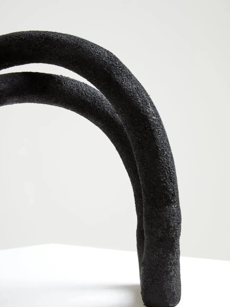 Statues & Sculptures Table Top|Abstract^Nightfall 21cm Black Metal Indoor Sculpture