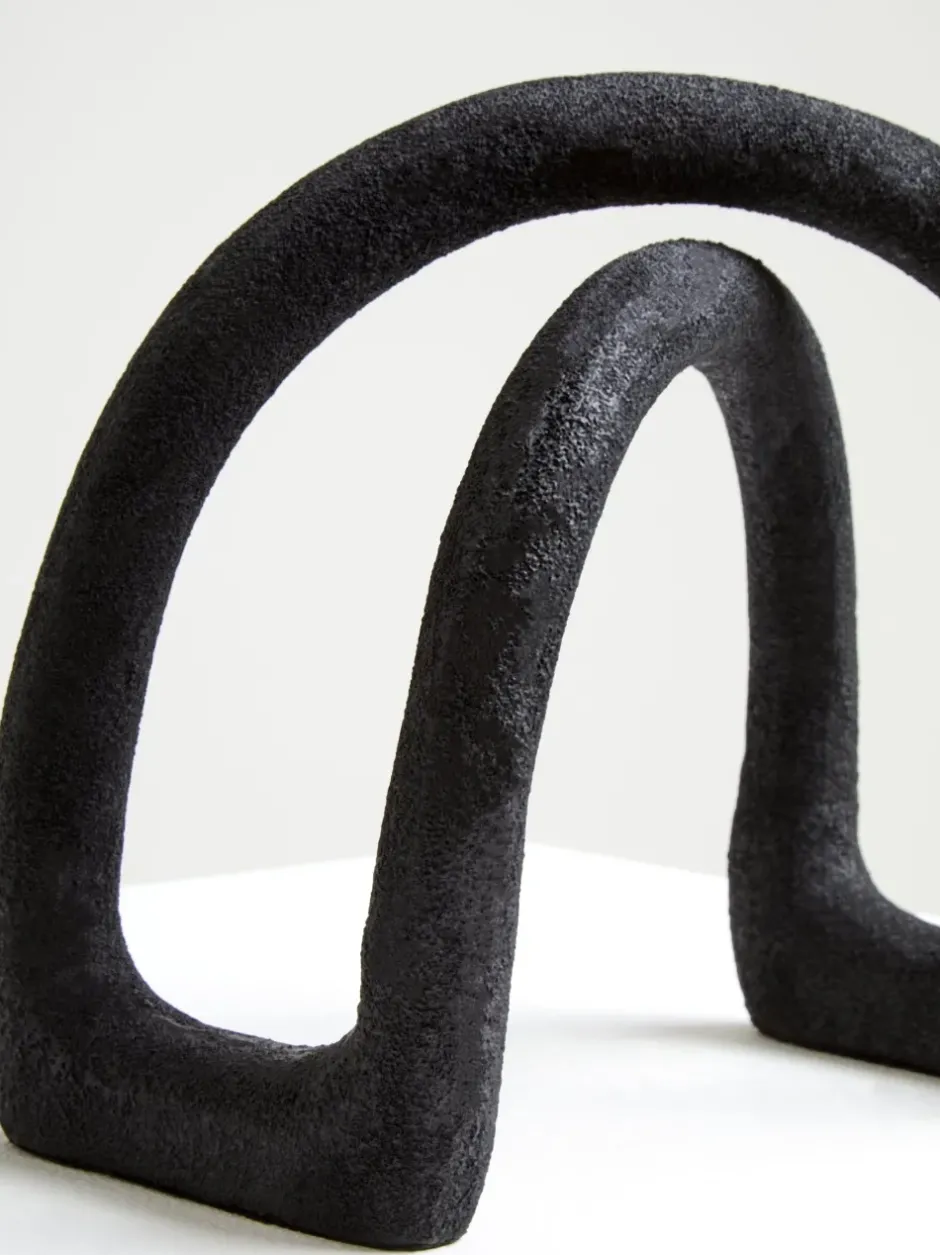 Statues & Sculptures Table Top|Abstract^Nightfall 21cm Black Metal Indoor Sculpture