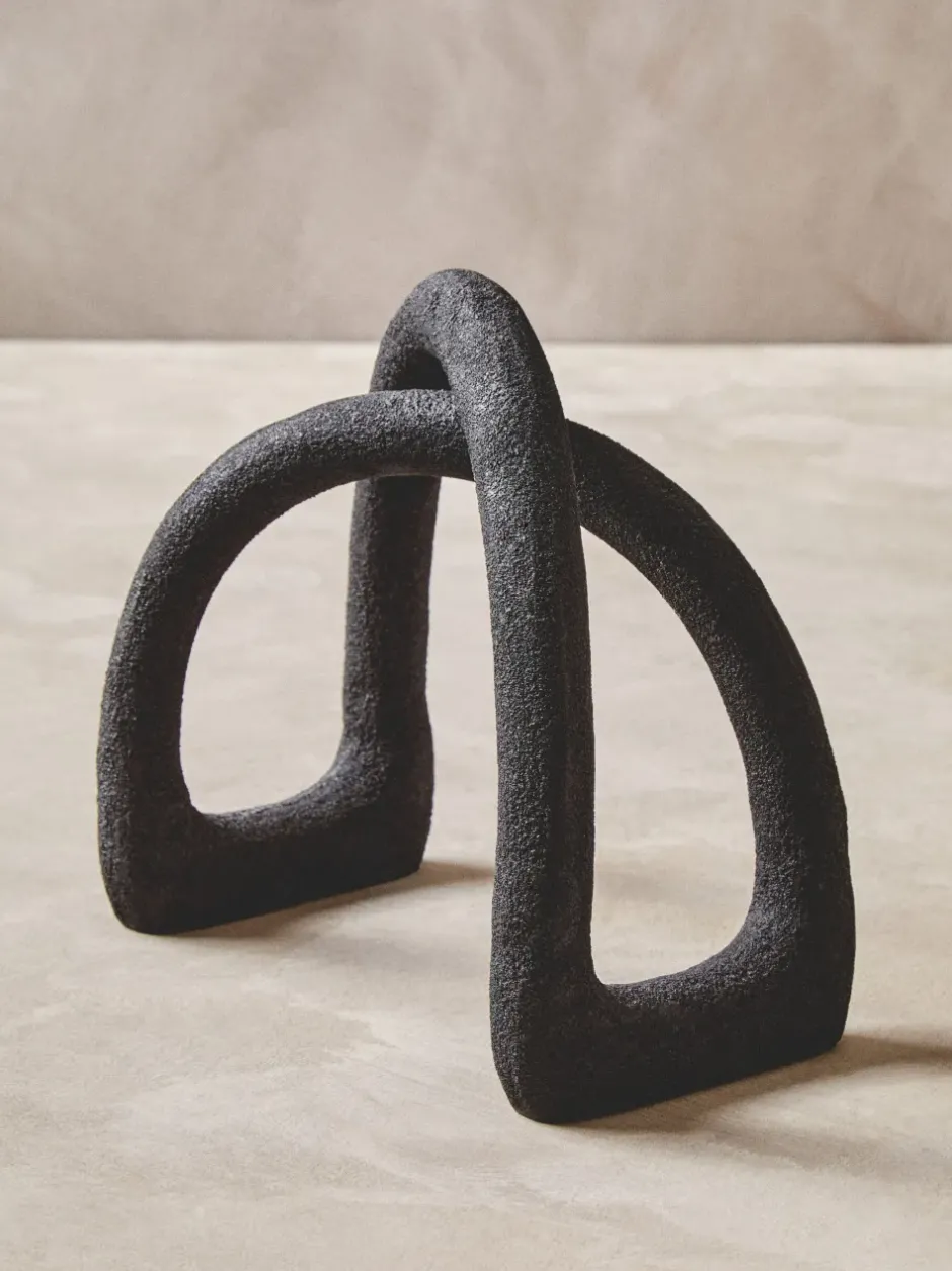 Statues & Sculptures Table Top|Abstract^Nightfall 21cm Black Metal Indoor Sculpture