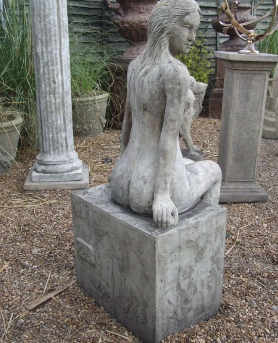 Statues & Sculptures Modern^Nude Woman 120cm Stone Garden Statue