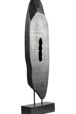 Statues & Sculptures Table Top|Abstract^Obsidian Essence 70cm Black Wood Indoor Sculpture