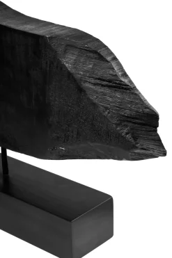 Statues & Sculptures Table Top|Abstract^Obsidian Essence 32cm Black Wood Indoor Sculpture
