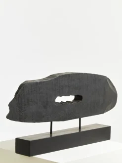 Statues & Sculptures Table Top|Abstract^Obsidian Essence 32cm Black Wood Indoor Sculpture