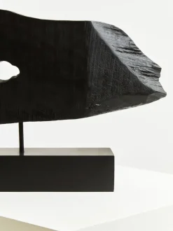 Statues & Sculptures Table Top|Abstract^Obsidian Essence 32cm Black Wood Indoor Sculpture