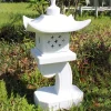 Statues & Sculptures Pagodas^One Tier Japanese Pagoda Lantern Marble Garden Ornament