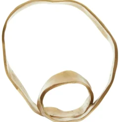 Statues & Sculptures Table Top|Abstract^Orbique 42cm Gold Metal Indoor Sculpture