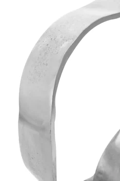 Statues & Sculptures Table Top|Abstract^Orbique 42cm Silver Metal Indoor Sculpture