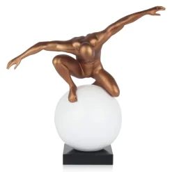 Statues & Sculptures Figurative|Table Top^Orbital Balance 47cm Bronze Resin Indoor Sculpture