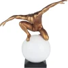 Statues & Sculptures Figurative|Table Top^Orbital Balance 65cm Gold Resin Indoor Sculpture