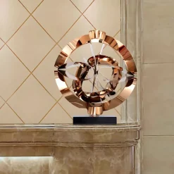 Statues & Sculptures Table Top|Abstract^Orbital Chaos 65cm Copper Metal Indoor Sculpture