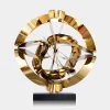 Statues & Sculptures Table Top|Abstract^Orbital Chaos 55cm Gold Metal Indoor Sculpture