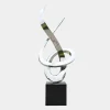 Statues & Sculptures Contemporary|Contemporary^Orbital Motion 250cm Silver Metal Garden Sculpture