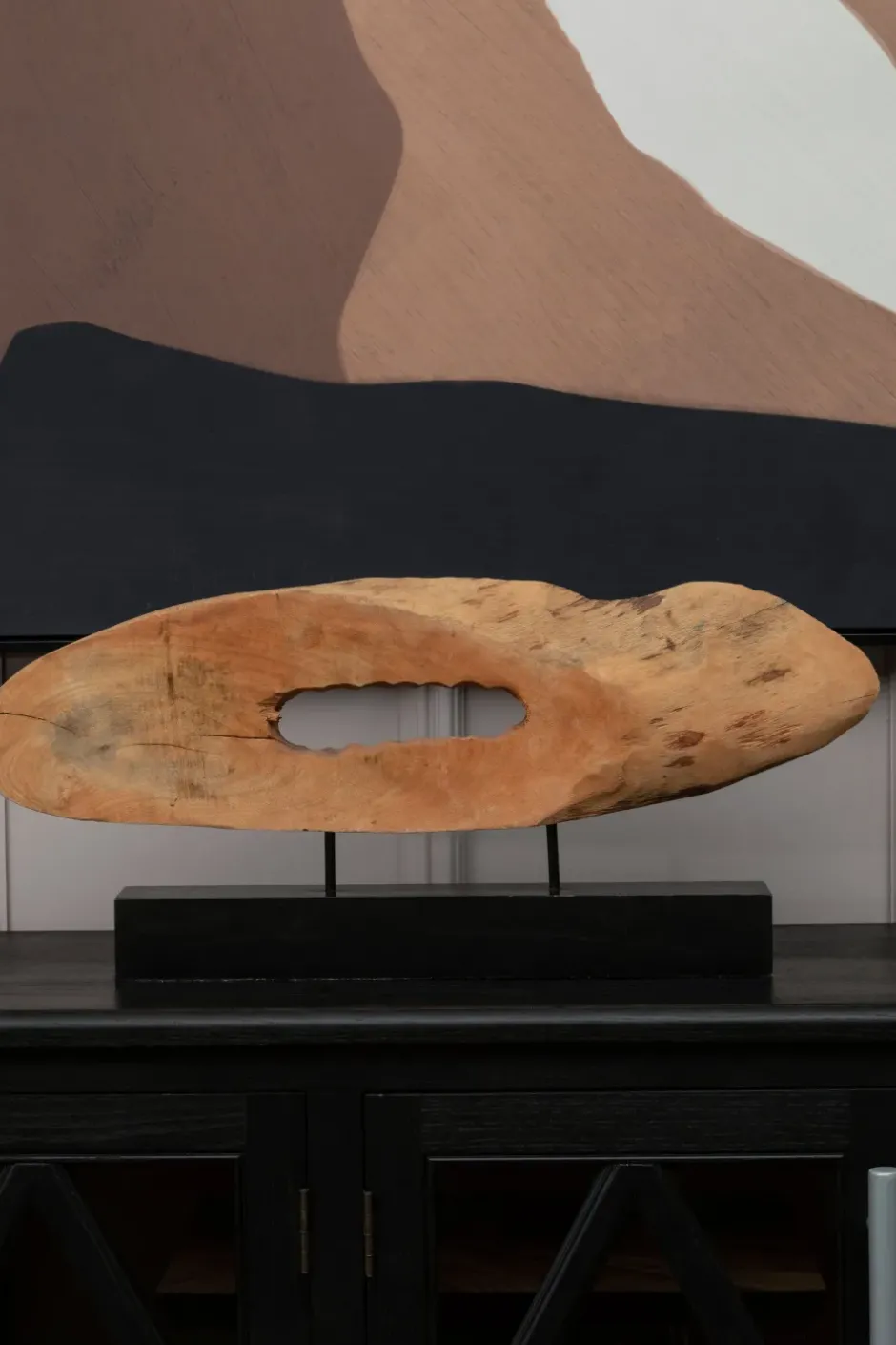 Statues & Sculptures Table Top|Abstract^Oval Essence 32cm Wood Indoor Sculpture
