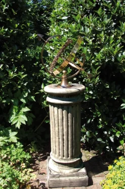 Statues & Sculptures Armillary Sundials^Oxford Armillary Brass Stone Garden Sundial