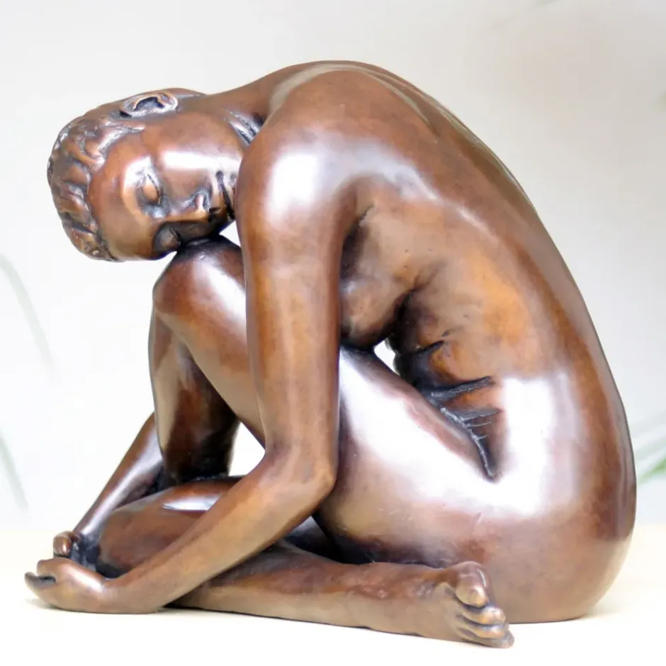 Statues & Sculptures Figurative|Table Top^Pause In The Dance Figurine Bronze Indoor Sculpture