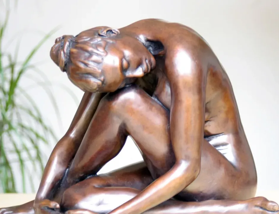 Statues & Sculptures Figurative|Table Top^Pause In The Dance Figurine Bronze Indoor Sculpture