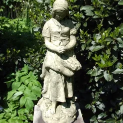Statues & Sculptures Children^Peasant Girl 71cm Stone Garden Statue