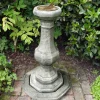 Statues & Sculptures Garden Sundials^Pedestal Aged Brass Stone Garden Sundial