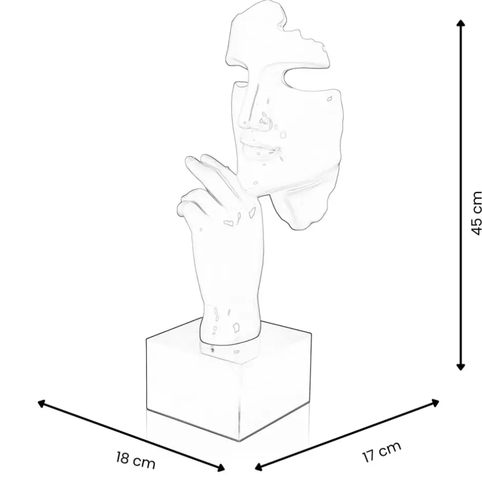 Statues & Sculptures Figurative|Table Top^Phantom Diva 45cm Anthracite Resin Indoor Sculpture
