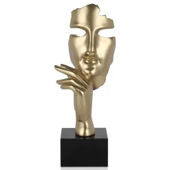 Statues & Sculptures Figurative|Table Top^Phantom Diva 45cm Gold Resin Indoor Sculpture