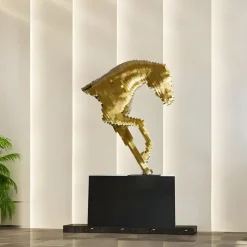 Statues & Sculptures Floor Standing|Animals^Pixel Horse 160cm Silver Metal Garden Sculpture