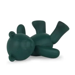 Statues & Sculptures Table Top|Animals^Playful Bear 15cm Green Resin Indoor Sculpture