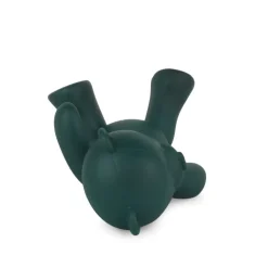 Statues & Sculptures Table Top|Animals^Playful Bear 15cm Green Resin Indoor Sculpture