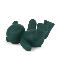 Statues & Sculptures Table Top|Animals^Playful Bear 15cm Green Resin Indoor Sculpture