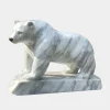 Statues & Sculptures Wildlife|Contemporary^Polar Bear 50cm White Marble Garden Statue v1