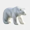 Statues & Sculptures Wildlife|Contemporary^Polar Bear 50cm White Marble Garden Statue v3