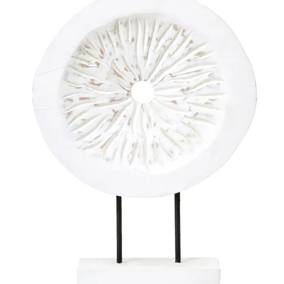 Statues & Sculptures Table Top|Abstract^Polar Perfection 43cm White Wood Indoor Sculpture