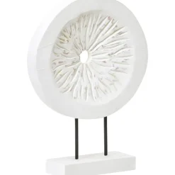 Statues & Sculptures Table Top|Abstract^Polar Perfection 43cm White Wood Indoor Sculpture
