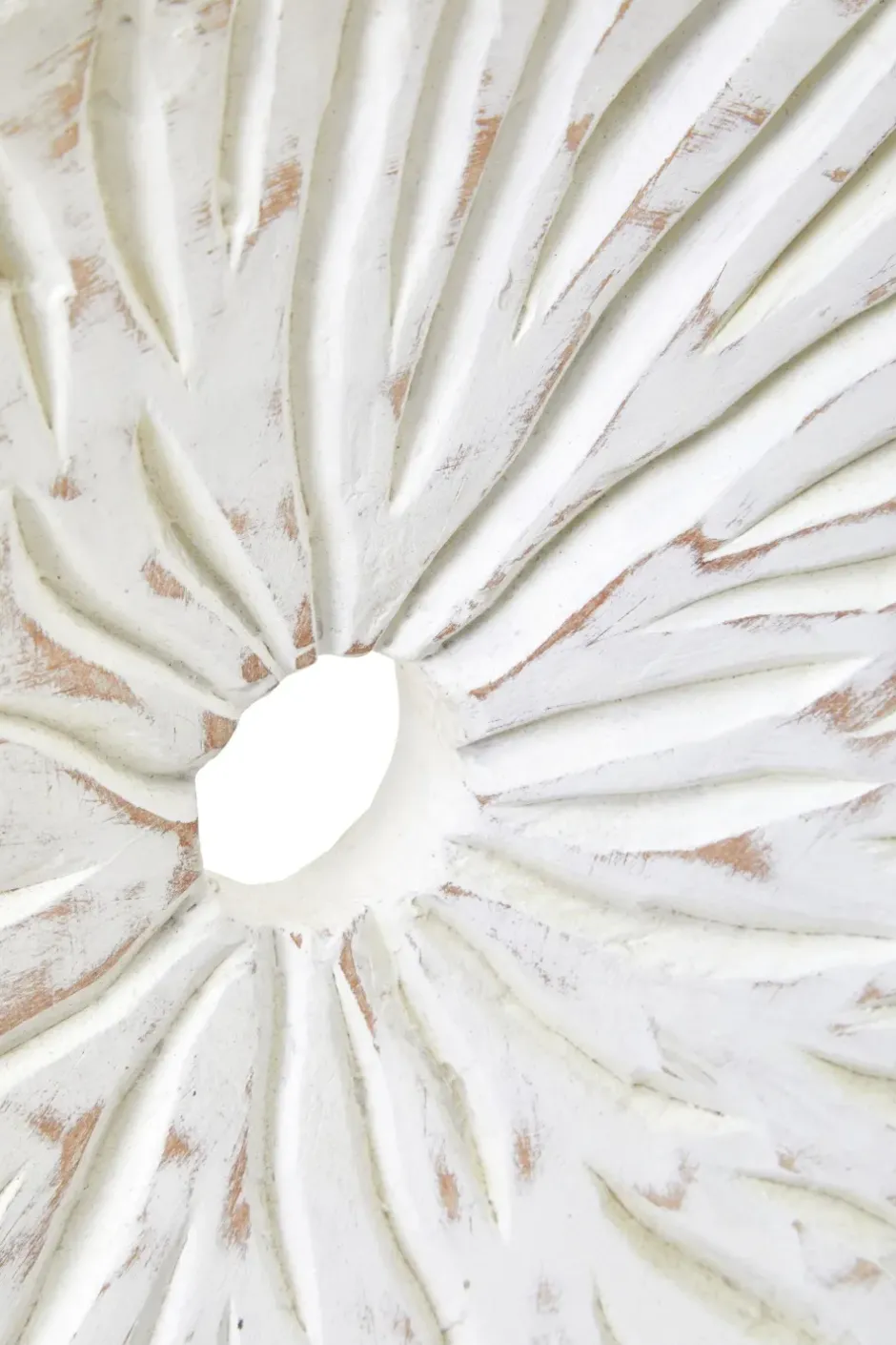 Statues & Sculptures Table Top|Abstract^Polar Perfection 43cm White Wood Indoor Sculpture