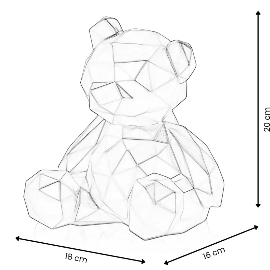Statues & Sculptures Low Poly|Table Top^Polygon Bear 20cm Abstract Resin Indoor Sculpture