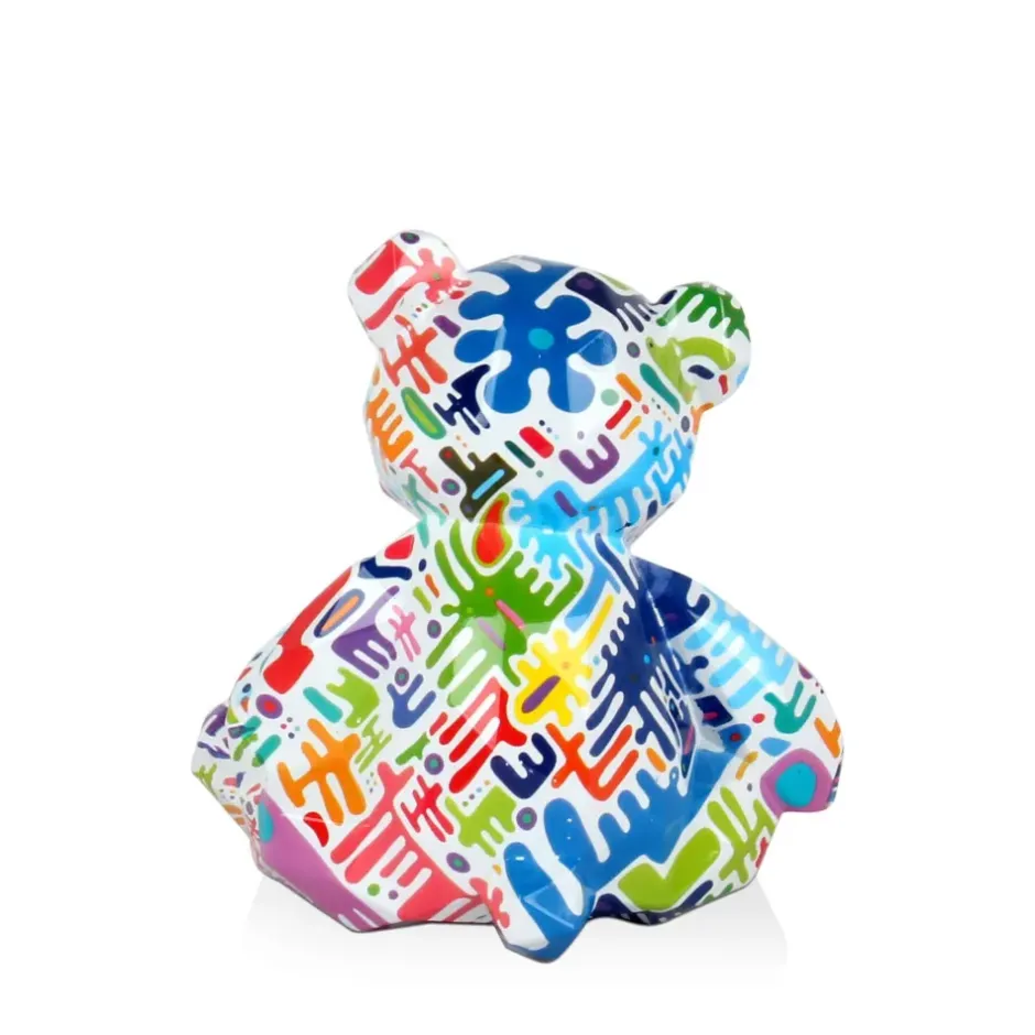 Statues & Sculptures Table Top|Low Poly^Polygon Bear 20cm Inca Art Resin Indoor Sculpture