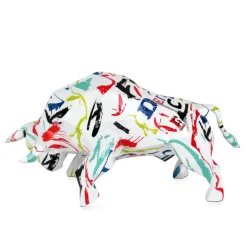 Statues & Sculptures Table Top|Low Poly^Polygon Bull 25cm Abstract Resin Indoor Sculpture