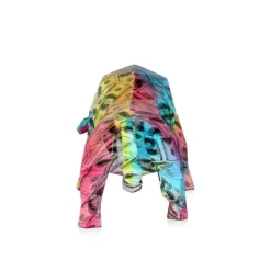 Statues & Sculptures Table Top|Low Poly^Polygon Bull 25cm Multicoloured Resin Indoor Sculpture