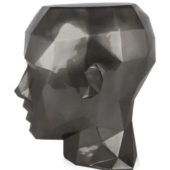 Statues & Sculptures Low Poly|Contemporary^Polygon Female Head 55cm Anthracite Side Table Sculpture