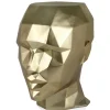 Statues & Sculptures Low Poly|Contemporary^Polygon Female Head 55cm Gold Side Table Sculpture