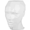 Statues & Sculptures Low Poly|Contemporary^Polygon Female Head 55cm White Side Table Sculpture