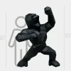 Statues & Sculptures Giant|Floor Standing^Polygon Gorilla 165cm Black Resin Indoor Sculpture