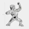 Statues & Sculptures Table Top|Floor Standing^Polygon Gorilla 50cm Chrome Resin Indoor Sculpture