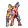 Statues & Sculptures Table Top|Graffiti^Polygon Gorilla 30cm Graffiti Resin Indoor Sculpture