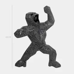 Statues & Sculptures Table Top|Floor Standing^Polygon Gorilla 50cm Lava Resin Indoor Sculpture