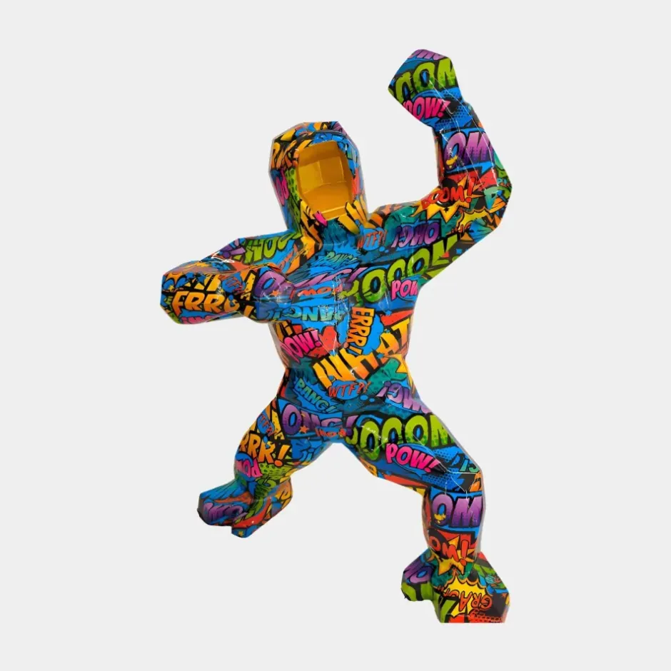 Statues & Sculptures Table Top|Floor Standing^Polygon Gorilla 50cm Pop Art Resin Indoor Sculpture