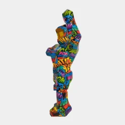 Statues & Sculptures Table Top|Floor Standing^Polygon Gorilla 50cm Pop Art Resin Indoor Sculpture