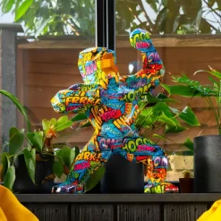 Statues & Sculptures Table Top|Floor Standing^Polygon Gorilla 50cm Pop Art Resin Indoor Sculpture