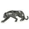 Statues & Sculptures Table Top|Floor Standing^Polygon Panther 31cm Anthracite Resin Indoor Sculpture